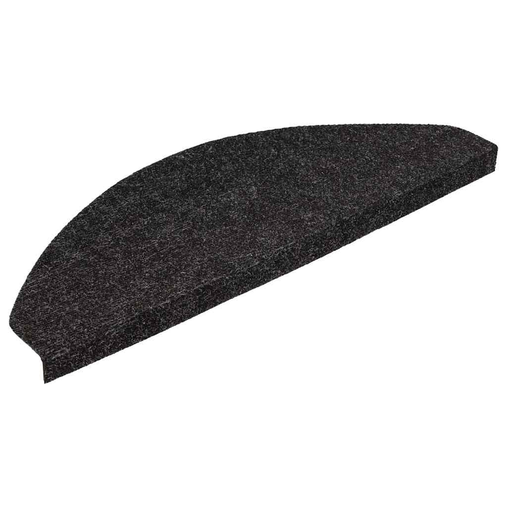 VIDAXL -Treppenmatten Selbstadhäsiv 10 PCs 65x22.5x3.5 cm Anthrazit -Colored