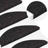 VIDAXL -Treppenmatten Selbstadhäsiv 10 PCs 65x22.5x3.5 cm Anthrazit -Colored