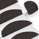 Vidaxl Treppenmatten selbstadhäsiv 10 ST 56x17x3 cm Schwarz