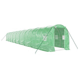 Vidaxl Tuinkas con marco de acero 36 m² 18x2x2 m verde