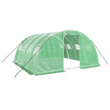 Vidaxl Tuinkas con marco de acero 16 m² 4x4x2 m verde