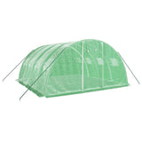 Vidaxl Tuinkas con marco de acero 16 m² 4x4x2 m verde