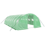 Vidaxl Tuinkas con marco de acero 32 m² 8x4x2 m verde