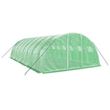 Vidaxl Tuinkas con marco de acero 32 m² 8x4x2 m verde