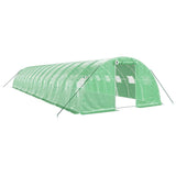 Vidaxl tuinkas con telaio in acciaio 56 m² 14x4x2 m verde