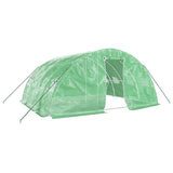 Vidaxl Tuinkas con marco de acero 20 m² 5x4x2.3 m verde