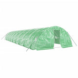 Vidaxl tuinkas con telaio in acciaio 90 m² 18x5x2,3 m verde