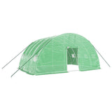 Vidaxl Tuinkas con marco de acero 24 m² 6x4x2.85 m verde