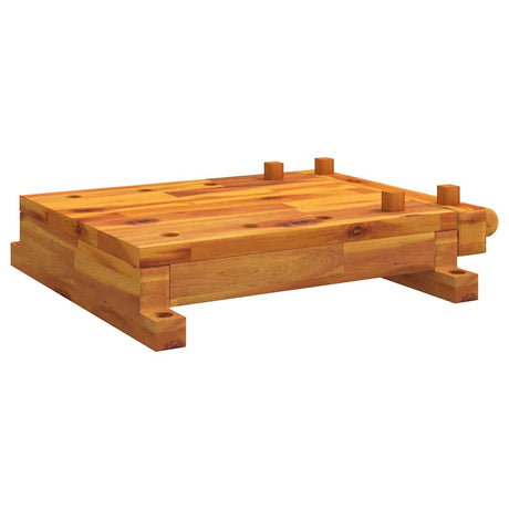Vidaxx Tischwerkbank mit Schraubstock 52x44x9,5 cm massives Akazienholz