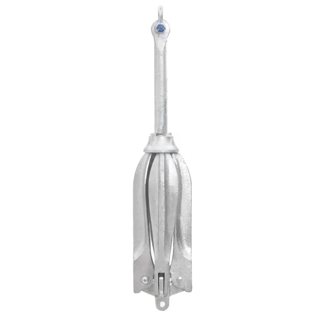 Vidaxl Klappanker 10 kg feuerverzinktes Gusseisen silber