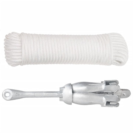 Vidaxx Anker mit Seil faltbar 4 kg feuerverzinktes Gusseisen