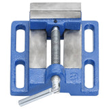 Vidaxx Schraubstock für Säulenbohrmaschine 76 mm Gusseisen blau