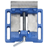 Vidaxx Schraubstock für Säulenbohrmaschine 121 mm Gusseisen blau