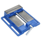 Vidaxx Schraubstock für Säulenbohrmaschine 150 mm Gusseisen blau