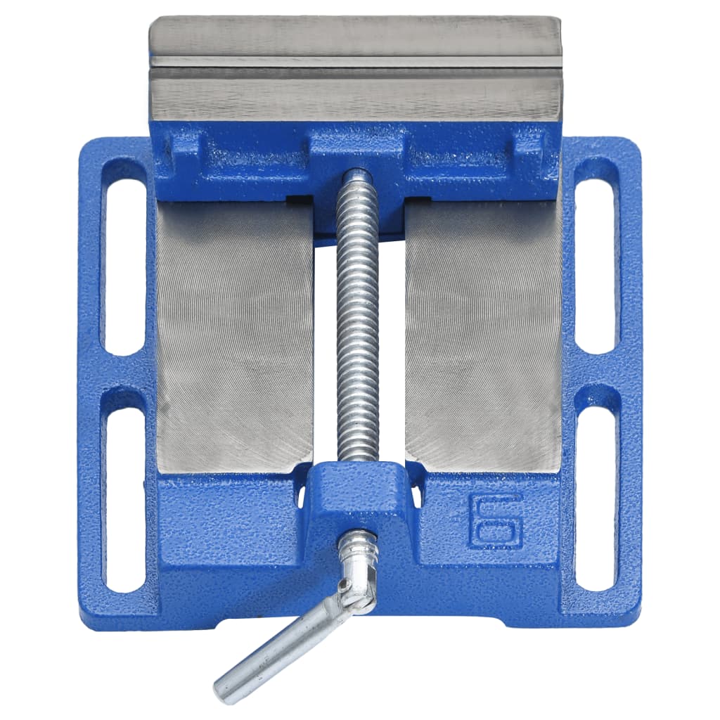 Vidaxx Schraubstock für Säulenbohrmaschine 150 mm Gusseisen blau