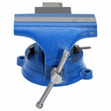 Vidaxx Schraubstock 100 mm Gusseisen blau