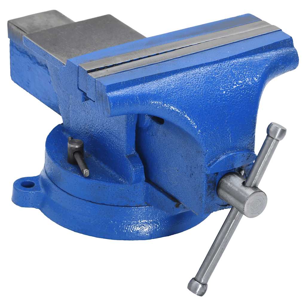 VidaXL Schraubstock 150 mm Gusseisen blau
