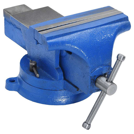 VidaXL Schraubstock 150 mm Gusseisen blau