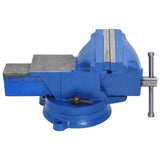 VidaXL Schraubstock 200 mm Gusseisen blau
