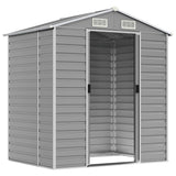 Vidaxl Garden Shed 191x130x198 cm ocynkowana stalowa jasnoszary