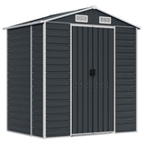 Vidaxl Garden Shed 191x130x198 cm galwanizowany stalowy antracyt -