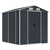 Vidaxl Garden Shed 191x215x198 cm Antracite in acciaio zincato