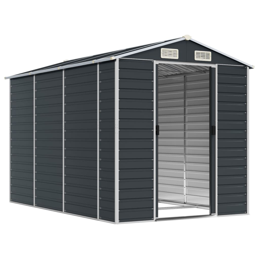 Vidaxl Garden Shed 191x300x198 cm ocynkowana stalowa antracyt -