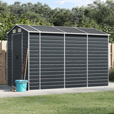 Vidaxl Garden Shed 191x300x198 cm ocynkowana stalowa antracyt -