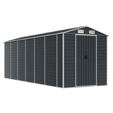 Vidaxl Garden Shed 191x555x198 cm ocynkowana stalowa antracyt -