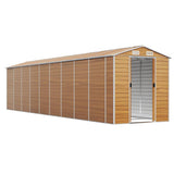 Vidaxl Garden Shed 191x810x198 cm ocynkowana stalowa jasnobrązowa