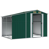 Vidaxl Garden shed 277x192.5x179 cm Galvanized steel green