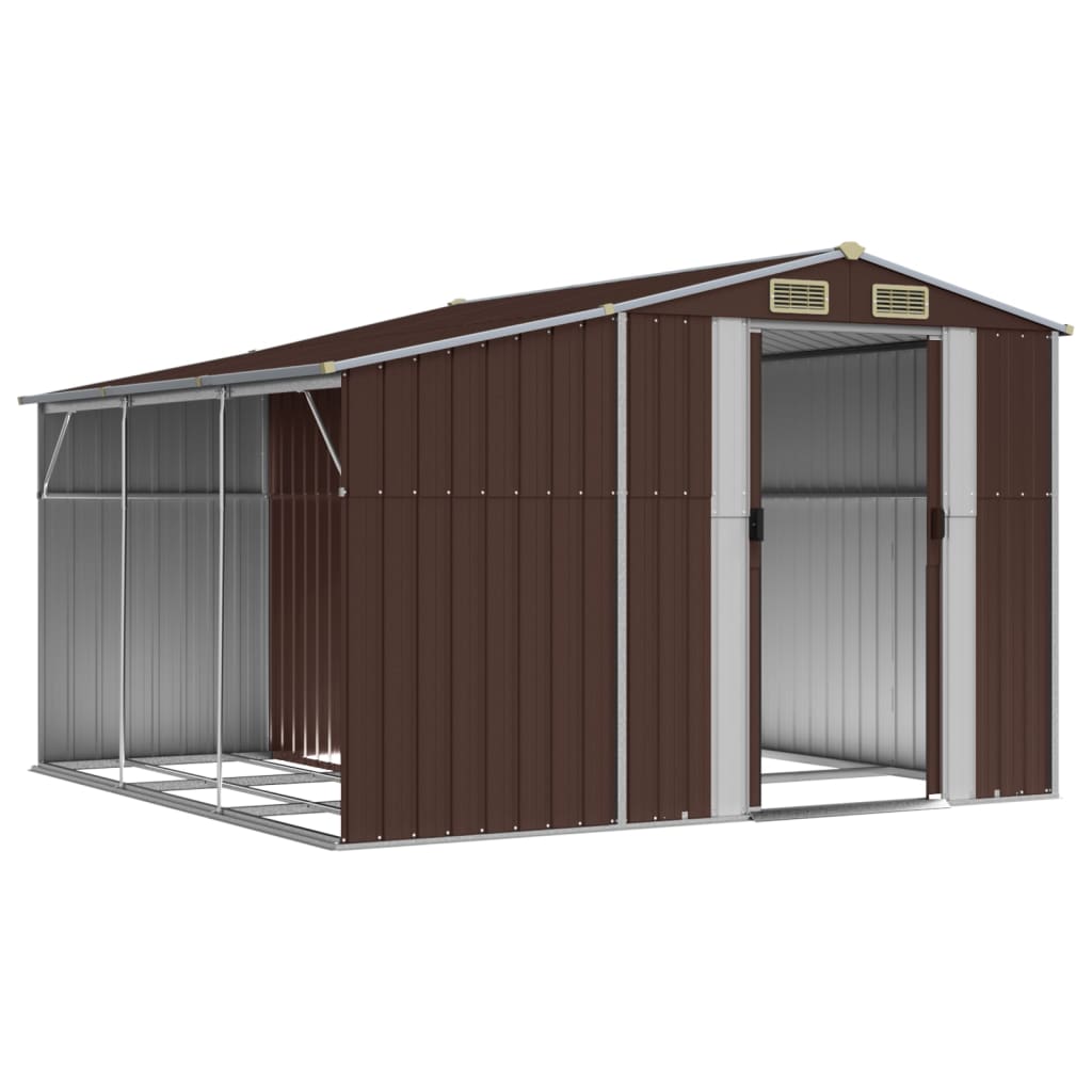 SHED JARDINE VIDAXL 277X279X179 CM GALVANISED SEED BRARN