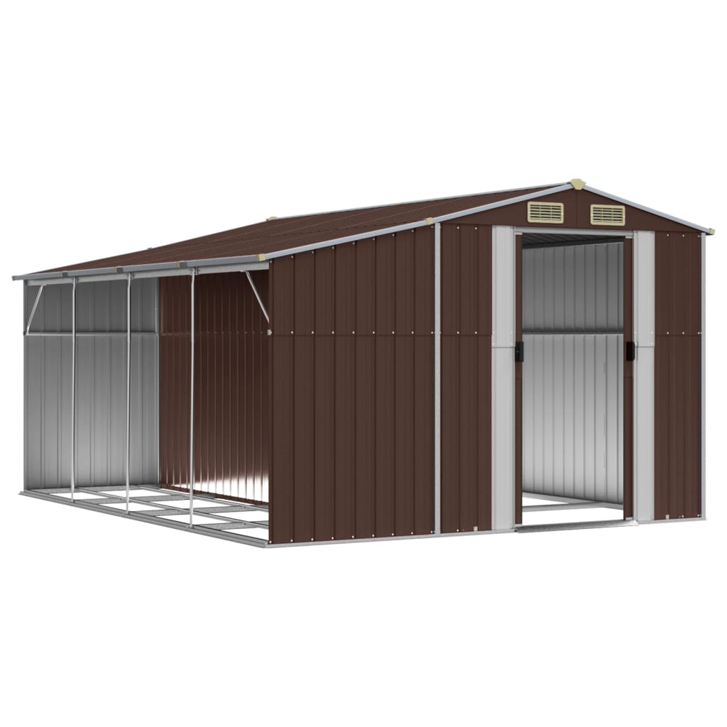 SHED JARDINE VIDAXL 277X365.5X179 CM BRORNAU D'AIVER GALVANISÉ