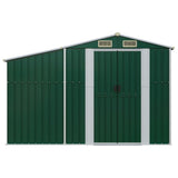 Vidaxl Garden Shed 277x93x179 cm galvanisert stålgrønn