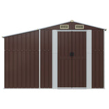 Vidaxl Garden Shed 277x93x179 cm galvanisert stålbrun