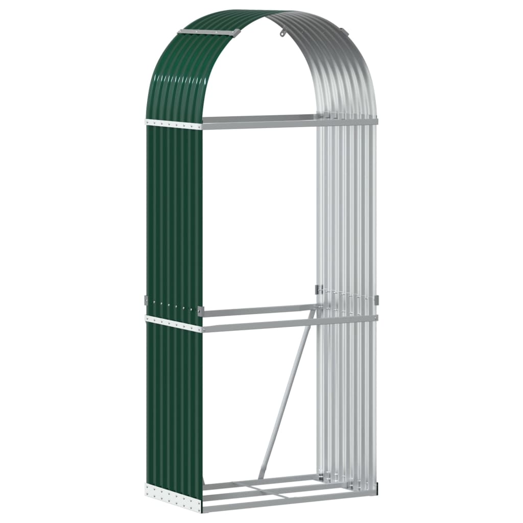 Vidaxl Foow Bood Storage 80x45x190 cm en acier galvanisé vert