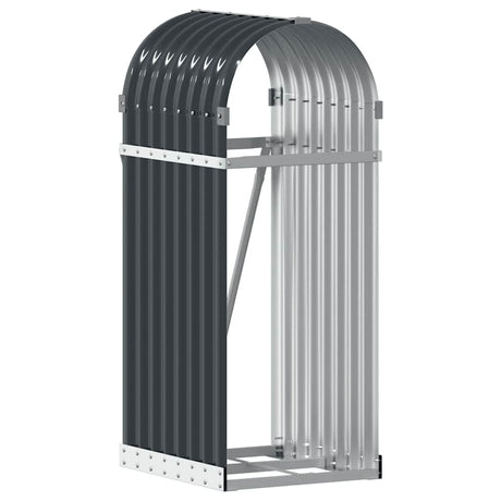 Vidaxx Brennholzlager 40x45x100 cm verzinkter Stahl Anthrazit