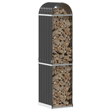Vidaxx Brennholzlager 40x45x170 cm verzinkter Stahl Anthrazit