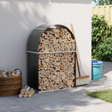 Vidaxx Brennholzlager 80x45x120 cm verzinkter Stahl Anthrazit