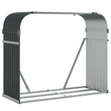 Vidaxx Brennholzlager 120x45x100 cm verzinkter Stahl Anthrazit