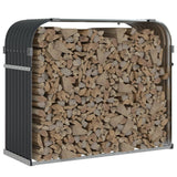 Vidaxx Brennholzlager 120x45x100 cm verzinkter Stahl Anthrazit