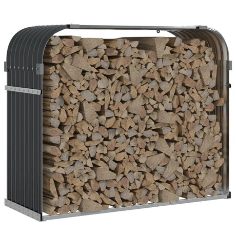 Vidaxx Brennholzlager 120x45x100 cm verzinkter Stahl Anthrazit