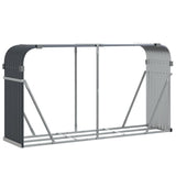 Vidaxx Brennholzlager 180x45x100 cm verzinkter Stahl Anthrazit
