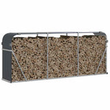 Vidaxx Brennholzlager 234x45x100 cm verzinkter Stahl Anthrazit