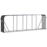 Vidaxx Brennholzlager 300x45x100 cm verzinkter Stahl Anthrazit