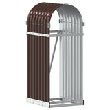 Vidaxx Brennholzlager 40x45x100 cm verzinkter Stahl braun