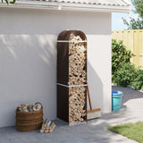 Vidaxx Brennholzlager 40x45x170 cm verzinkter Stahl braun
