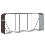 Vidaxx Brennholzlager 234x45x100 cm verzinkter Stahl braun