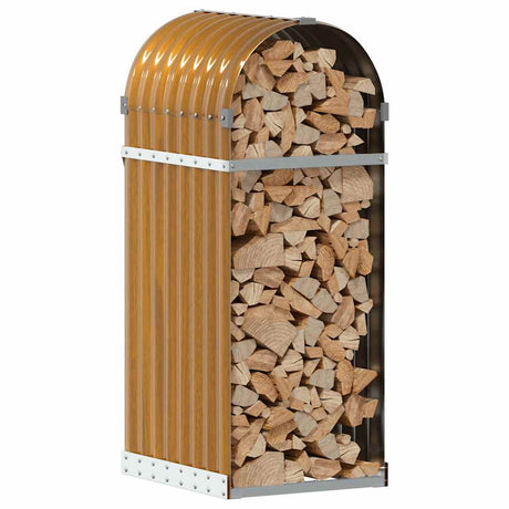 Vidaxx Brennholzlager 40x45x100 cm verzinkter Stahl Holzoptik