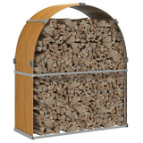 Vidaxx Brennholzlager 120x45x140 cm verzinkter Stahl hellbraun